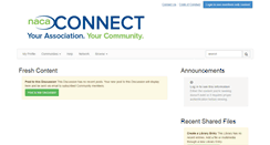 Desktop Screenshot of community.naca.org