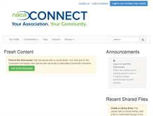 Tablet Screenshot of community.naca.org
